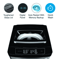 Godrej Fully Automatic Top Load Washing Machine | 6.5 kg | Grey | WTEON ADR 65 5.0 FDTN AURD