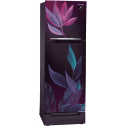 SAMSUNG 253 L Frost Free Double Door 2 Star Refrigerator with Base Drawer | RT28T31429R/HL | Paradise Purple