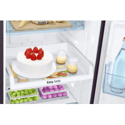 SAMSUNG 253 L Frost Free Double Door 2 Star Refrigerator with Base Drawer | RT28T31429R/HL | Paradise Purple