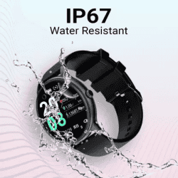 Fire-Boltt Hurricane Smartwatch | Free Size | Black