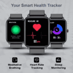 Fire-Boltt Ninja Pro Max Smartwatch | Free Size | Black