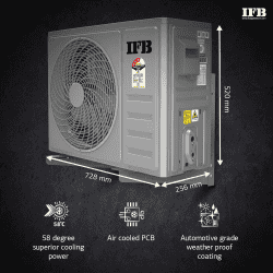 IFB 1 Ton 3 Star Split Fastcool Series AC | IACI122C3G3C1  | Ivory