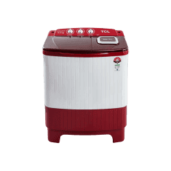 TCL 6.5 kg Semi Automatic Top Load Washing Machine | TWT65-N101TP | Burgundy