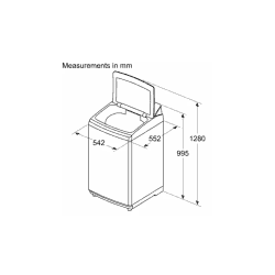 Bosch Top Load 6.5 KG | WOE651W0IN |Silver