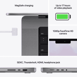 APPLE 2021 Macbook Pro M1 Pro | 16 GB/512 GB SSD/Mac OS Monterey | MKGP3HN/A  | Space Grey