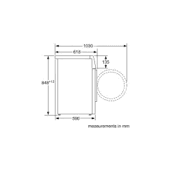 BOSCH  | 9/6 kg Inverter Washer with Dryer with In-built Heater | WNA14400IN | White