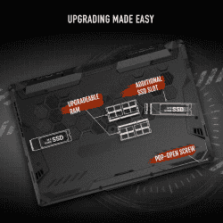 ASUS TUF Gaming Laptop | RTX 3050/144 Hz  | A17 Ryzen 7 Octa Core | 8 GB/512 GB SSD/Windows 11 Home | Graphite Black