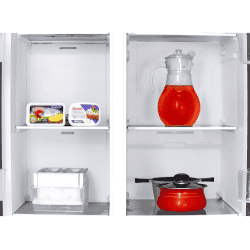 Kelvinator 500 litres Side-by-Side Refrigerator | KRS-B520SSV | Shiny Silver