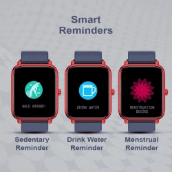 Fire Boltt Smart Watch| BSW026 |  Ninja Pro Max HD Full Touch | Red Navy