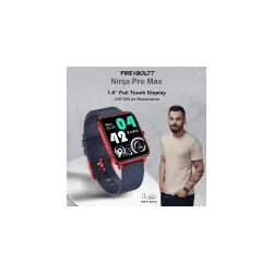 Fire Boltt Smart Watch| BSW026 |  Ninja Pro Max HD Full Touch | Red Navy