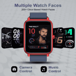 Fire Boltt Smart Watch| BSW026 |  Ninja Pro Max HD Full Touch | Red Navy