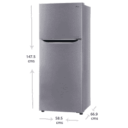 LG  Frost Free Double Door Refrigerator | 242 L | 2 Star | GL-N292BDSY | Dazzle Steel