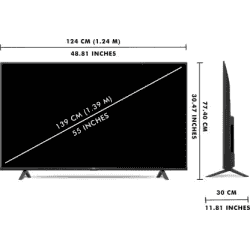 TCL P616 | 139 cm (55 inch) | Ultra HD (4K) LED Smart Android TV