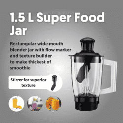 Preethi Peppy Plus MG 246 Mixer Grinder | 750 W | 4 Jars | Black, Red
