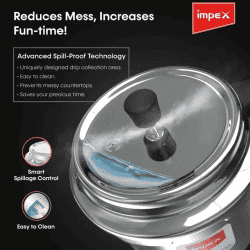 Impex Delight 3 Aluminium Dripless Pressure Cooker | 3 L