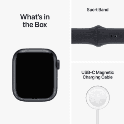 Apple Watch Series 8 | 45MM | Blood Oxygen & ECG Apps | Midnight Aluminium | MNP13HN/A