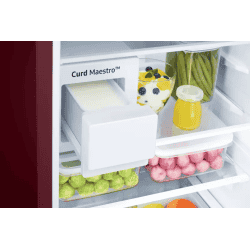 SAMSUNG Refrigerator | RT28B3522RZ/HL | 244 L  | Frost Free Double Door | 2 Star Refrigerator | Midnight Blossom Red