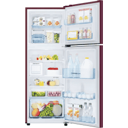 SAMSUNG Refrigerator | RT28B3522RZ/HL | 244 L  | Frost Free Double Door | 2 Star Refrigerator | Midnight Blossom Red