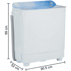 Haier Washing Machine | HTW95-178 | 9.5 kg | Semi Automatic Top Load | Multicolor