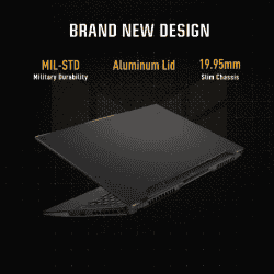 ASUS TUF Dash | F15 Core i7 | 12th Gen | 16 GB/1 TB SSD/Windows 11 Home/4 GB Graphics/NVIDIA GeForce RTX 3050/144 Hz | FX517ZC-HN108WS | Gaming Laptop | Off Black