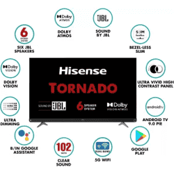 Hisense | 55A73F | 139 cm (55 Inch) | Ultra HD (4K) LED Smart Android TV