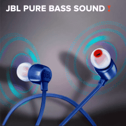 JBL In the Ear Bluetooth Headset | Blue | T165BT