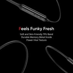 DIZO Wireless Power with ENC | In the Ear | Bluetooth Headset | Classic Black