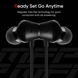 DIZO Wireless Power with ENC | In the Ear | Bluetooth Headset | Classic Black