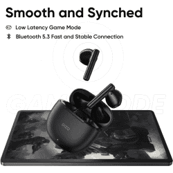 DIZO Buds P | True Wireless with Fast Charge | 40HPlaytime & 13mm Driver | Bluetooth Headset | Dynamo Black