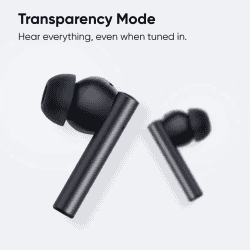 DIZO TechLife GoPods | True Wireles | Active Noise Cancellation | Bluetooth Headset | Smoky Grey