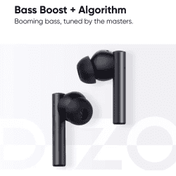DIZO TechLife GoPods | True Wireles | Active Noise Cancellation | Bluetooth Headset | Smoky Grey