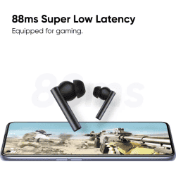DIZO TechLife GoPods | True Wireles | Active Noise Cancellation | Bluetooth Headset | Smoky Grey