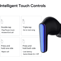 DIZO TechLife Buds Z | True Wireless | Bluetooth Headset | Onyx
