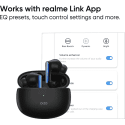 DIZO TechLife Buds Z | True Wireless | Bluetooth Headset | Onyx