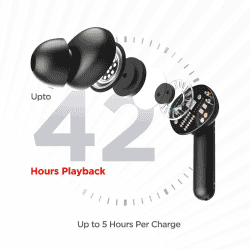 boAt Airdopes 148 RTL | True Wireless Earbuds with IPX4 Water Resistant| 8mm Drivers | Active Black