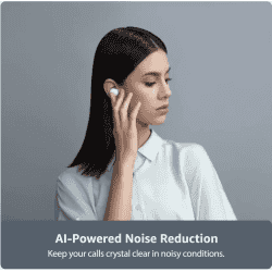OPPO Enco W11 With Noise Cancellation for calls Bluetooth Headset |True Wireless | White