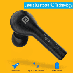 Harmonics Twins II | Portronics POR-1050  | True Wireless | Bluetooth Headset | Black