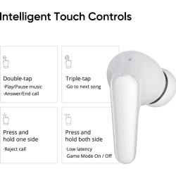 DIZO TechLife Buds Z | True Wireless | Bluetooth Headset | Pearl