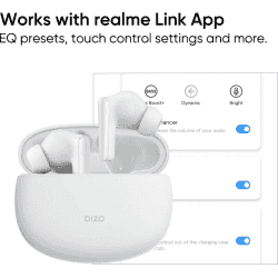 DIZO TechLife Buds Z | True Wireless | Bluetooth Headset | Pearl