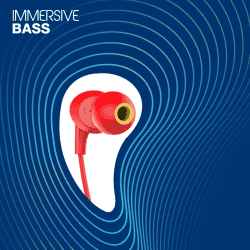 INFINITY by Harman WYND 300 | In the Ear |  Wired Headset | Red