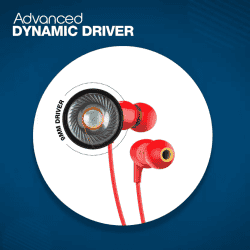 INFINITY by Harman WYND 300 | In the Ear |  Wired Headset | Red
