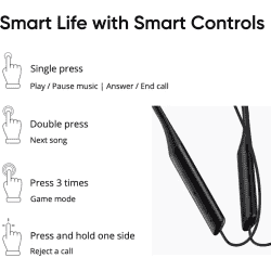 DIZO Wireless Bluetooth Headset | In the Ear | Classic Black