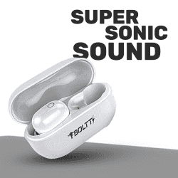 Fire-Boltt Buds BE1400 | Truly Wireless Bluetooth in Ear Earphone with Mic | White