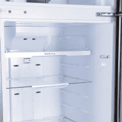 Godrej Edge 265 L 2 Star Inverter Frost Free Double Door Refrigerator | RT EONVALOR 280B 25 RCIM | Fossil Steel