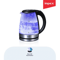 IMPEX STEAMER GK18 Electric Kettle | 1.8 L | Silver And Black