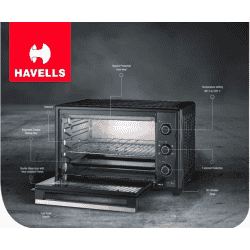 HAVELLS Oven Toaster Grill (OTG) | 66 L | 66RC | Black