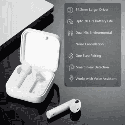 Mi Bluetooth Headset | TWS 2C | True Wireless | White