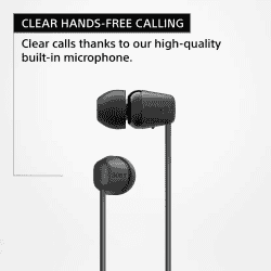 SONY Bluetooth Headset In the Ear | Black | WI-C100