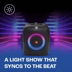 JBL PartyBox Encore Essential Music Synced Strobe Lightshow | PartyBox App 100 W Bluetooth Party Speaker | Black