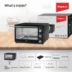 IMPEX OTG MICROWAVE OVEN | 45 Litre |  MOTG 45 | Black